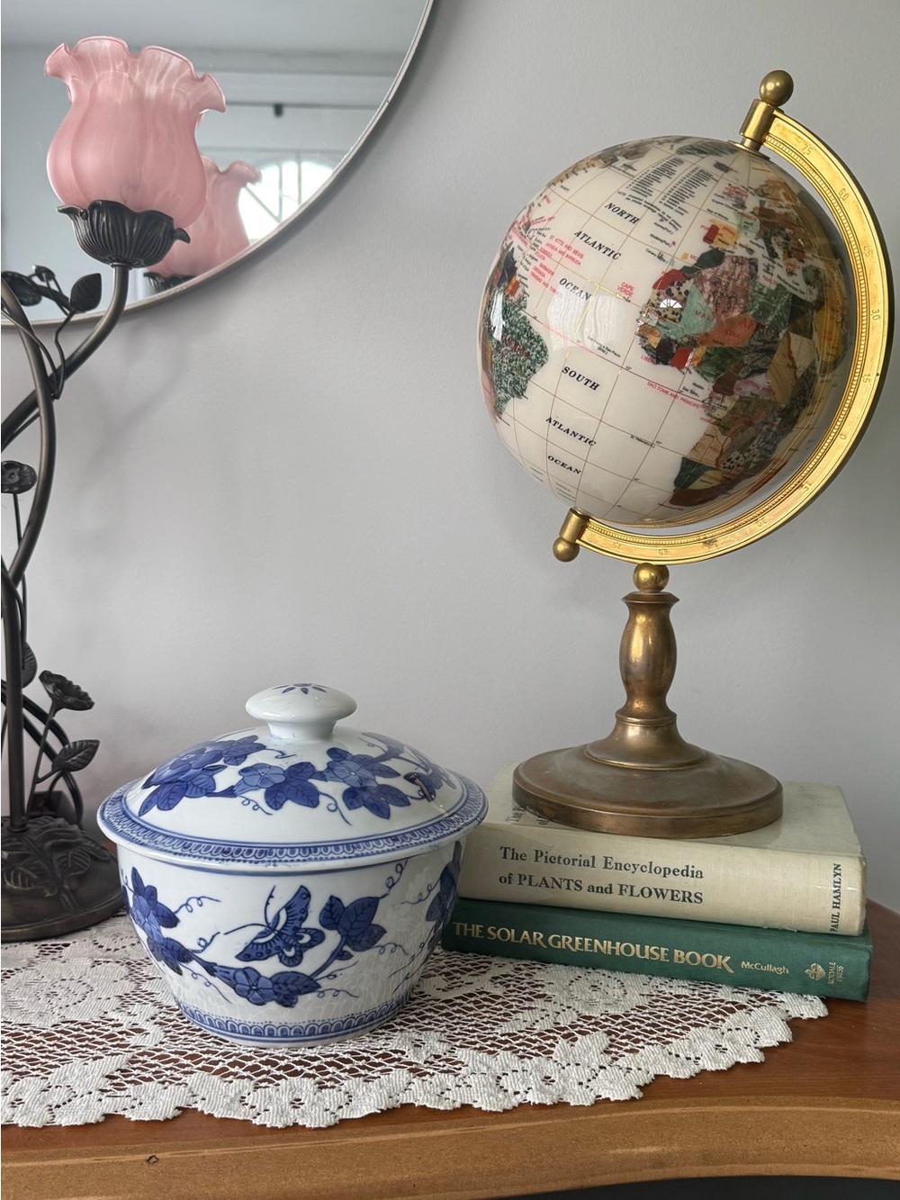 Vintage Chinese Porcelain Lidded Bowl